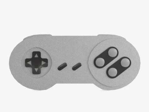 Classic Game Controller 01 3D Model