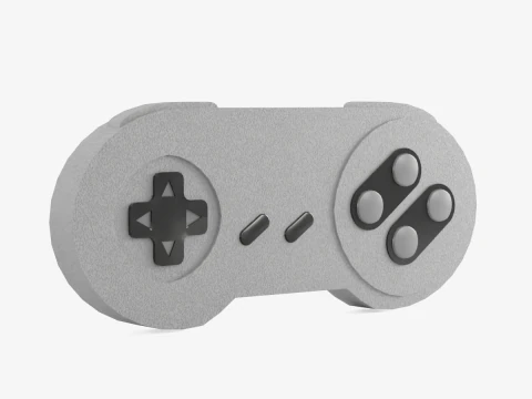 Classic Game Controller 01 3D Model