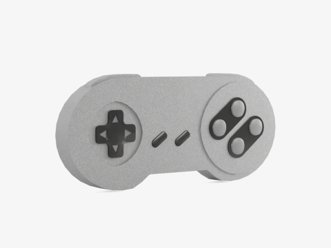 Classic Game Controller 01 Model 3D
