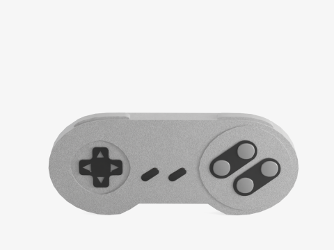 Classic Game Controller 01 Model 3D