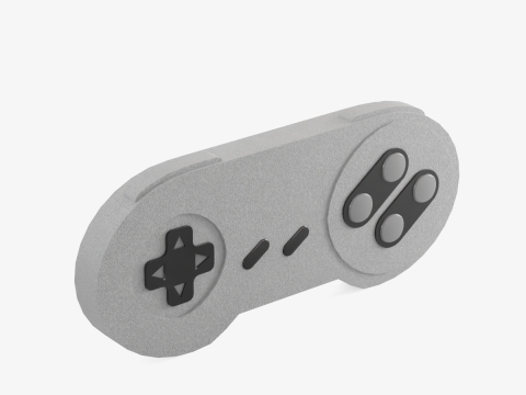 Classic Game Controller 01 Model 3D