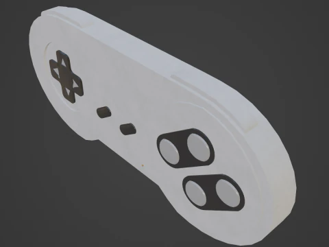 Classic Game Controller 01 3D Model