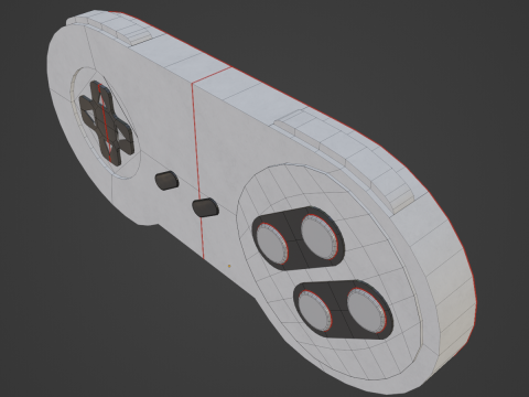 Classic Game Controller 01 Model 3D