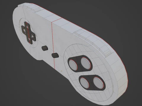 Classic Game Controller 01 3D Model