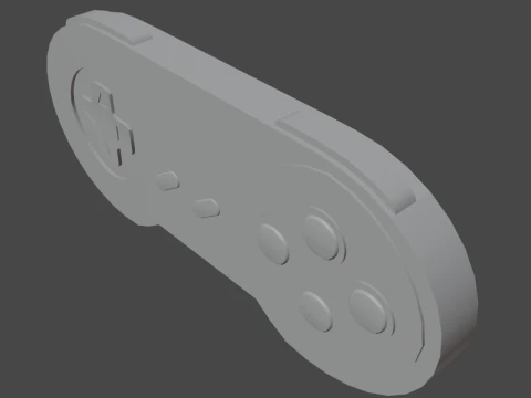 Classic Game Controller 01 3D Model
