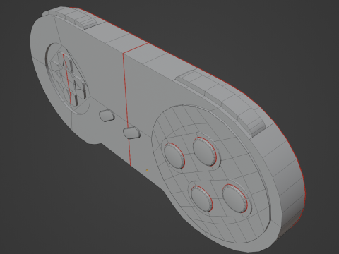 Classic Game Controller 01 Model 3D