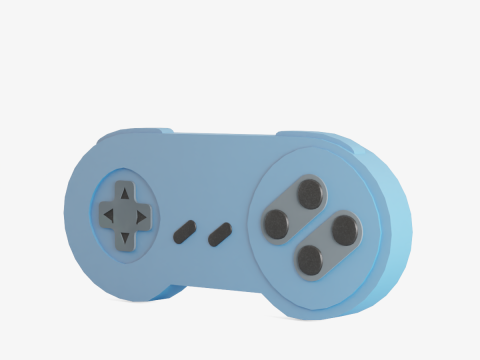 Classic Game Controller 02 3D Model