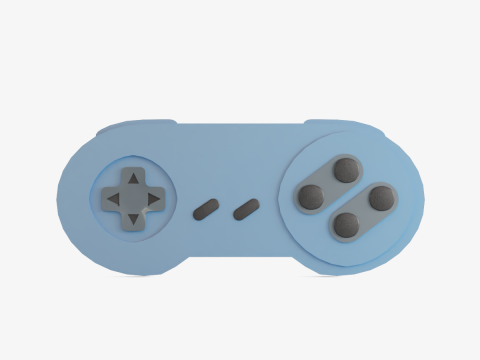Classic Game Controller 02 3D Model