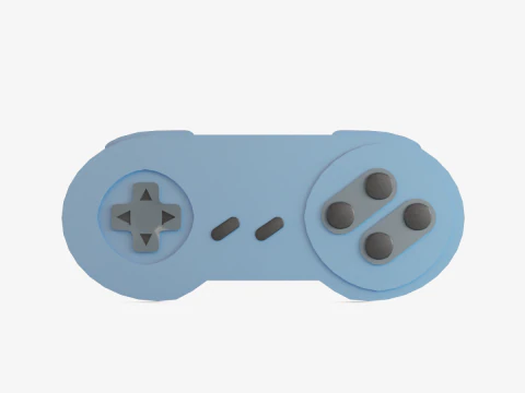 Classic Game Controller 02 3D Model