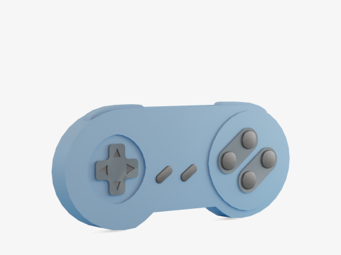 Classic Game Controller 02 3D Model