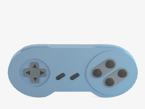 Classic Game Controller 02 3D Model