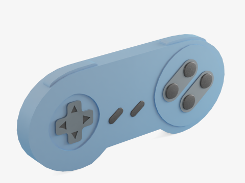 Classic Game Controller 02 3D Model