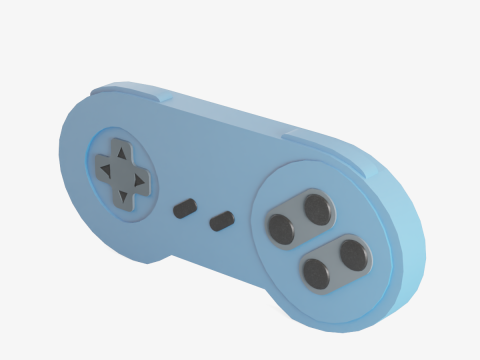 Classic Game Controller 02 3D Model