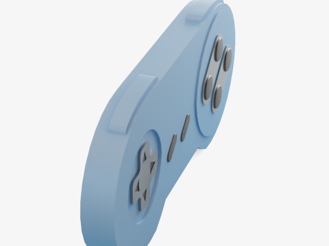 Classic Game Controller 02 3D Model