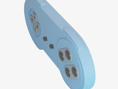 Classic Game Controller 02 3D Model