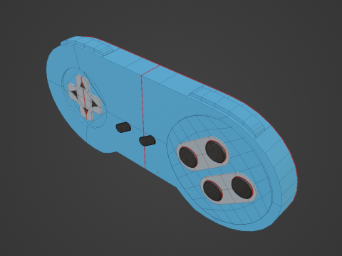 Classic Game Controller 02 3D Model