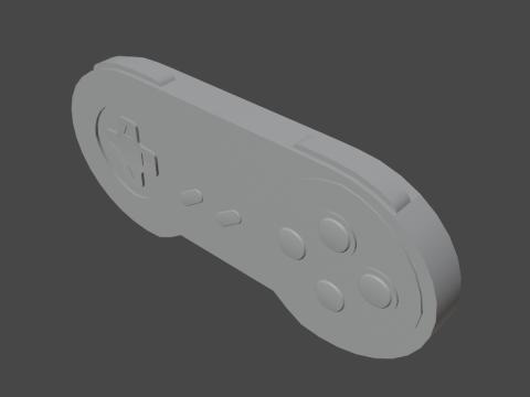 Classic Game Controller 02 3D Model