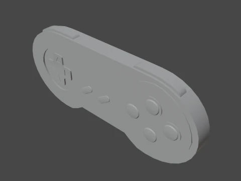Classic Game Controller 02 3D Model
