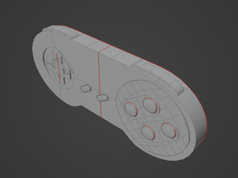 Classic Game Controller 02 3D Model