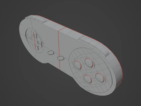 Classic Game Controller 02 3D Model