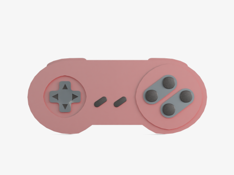 Classic Game Controller 03 3D Model