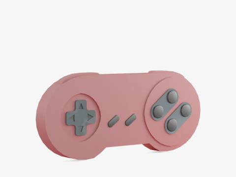 Classic Game Controller 03 3D Model