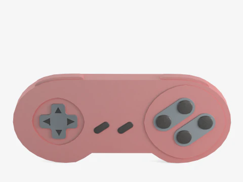 Classic Game Controller 03 3D Model