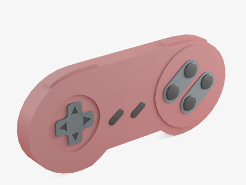 Classic Game Controller 03 3D Model