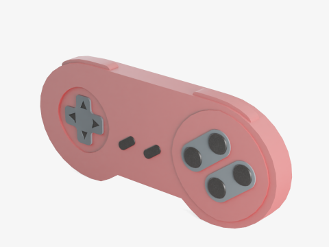 Classic Game Controller 03 3D Model
