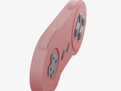 Classic Game Controller 03 3D Model
