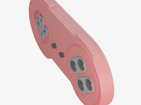 Classic Game Controller 03 3D Model