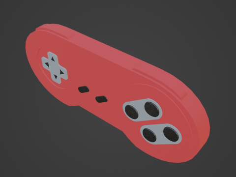 Classic Game Controller 03 3D Model