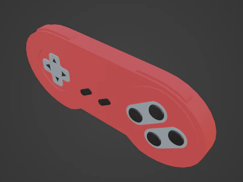 Classic Game Controller 03 3D Model