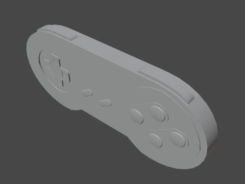 Classic Game Controller 03 3D Model