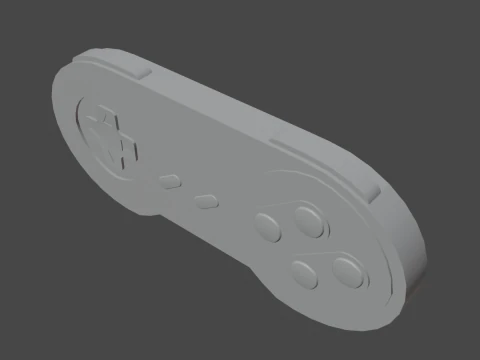 Classic Game Controller 03 3D Model