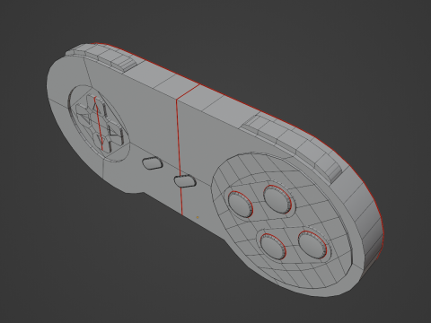 Classic Game Controller 03 3D Model