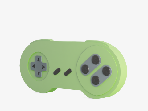Classic Game Controller 04 3D Model