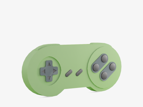 Classic Game Controller 04 3D Model