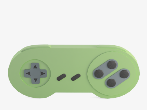 Classic Game Controller 04 3D Model