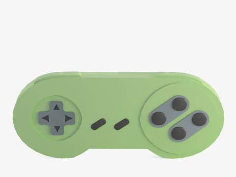 Classic Game Controller 04 3D Model