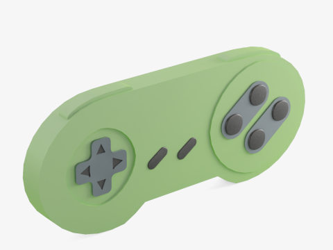 Classic Game Controller 04 3D Model