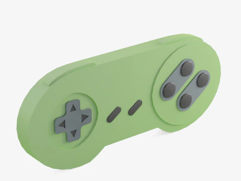 Classic Game Controller 04 3D Model
