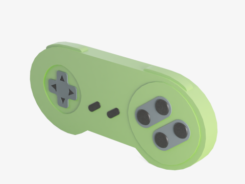 Classic Game Controller 04 3D Model