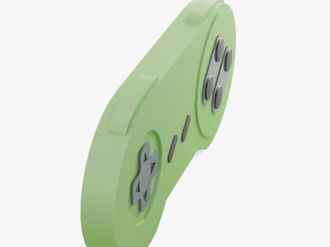 Classic Game Controller 04 3D Model