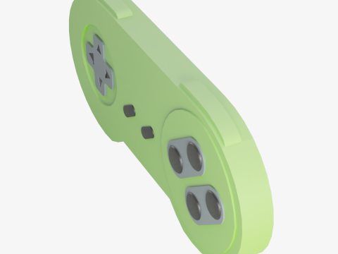 Classic Game Controller 04 3D Model