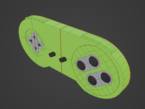 Classic Game Controller 04 3D Model