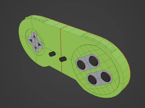 Classic Game Controller 04 3D Model