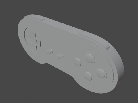 Classic Game Controller 04 3D Model