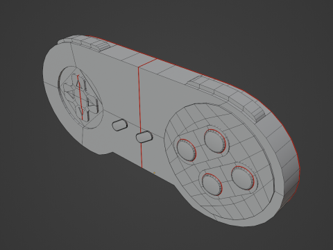 Classic Game Controller 04 3D Model