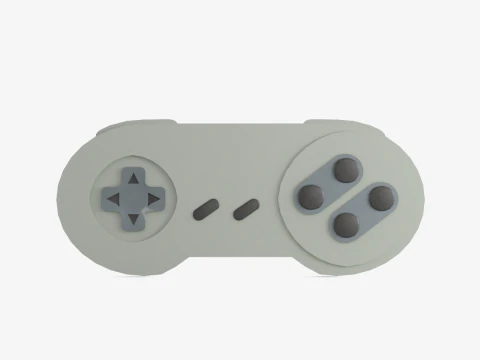 Pengontrol Game Klasik 05 Model 3D